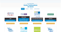Desktop Screenshot of ecoles-toulousaines-de-sante.com